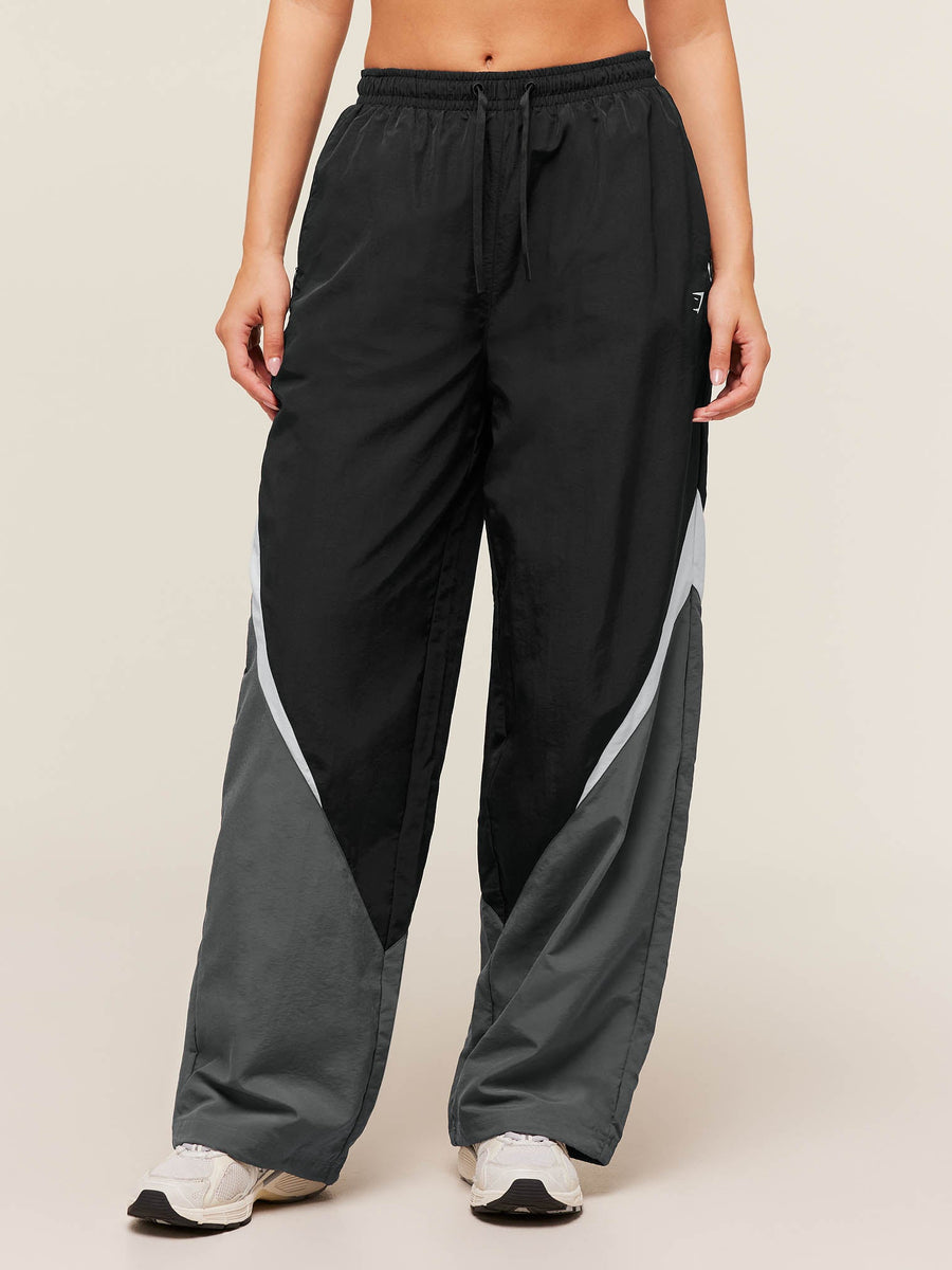 Gymshark Contrast Track Pants — Black/Graphite Grey/Oat White — 1