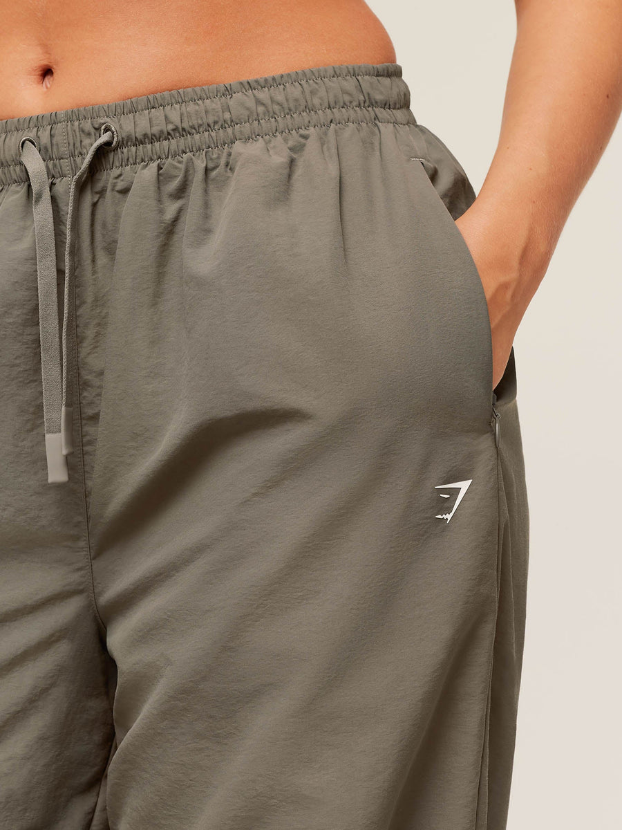 Gymshark Contrast Track Pants — Camo Brown/Linen Brown/Oat White — 5