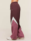 Gymshark Contrast Track Pants — Rich Maroon/Reset Pink/Oat White — 3