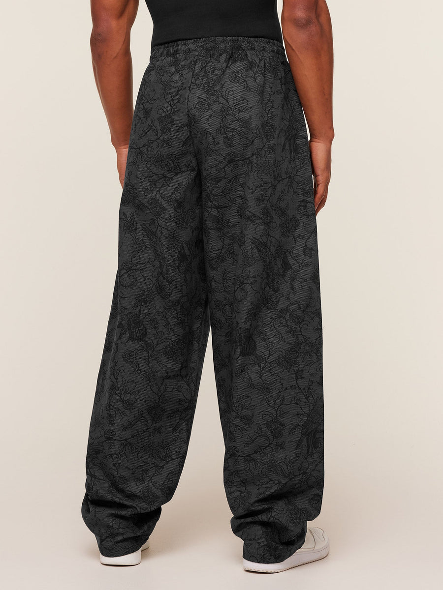 Gymshark Straight Leg Pumper Pants — Black/Grey — 6