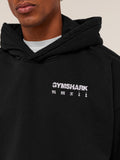 Gymshark Numerals Hoodie — Black — 4