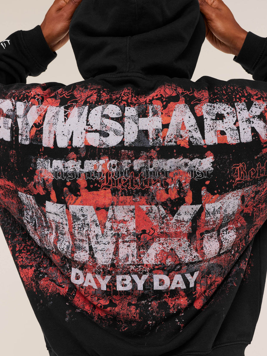 Gymshark Numerals Hoodie — Black — 5