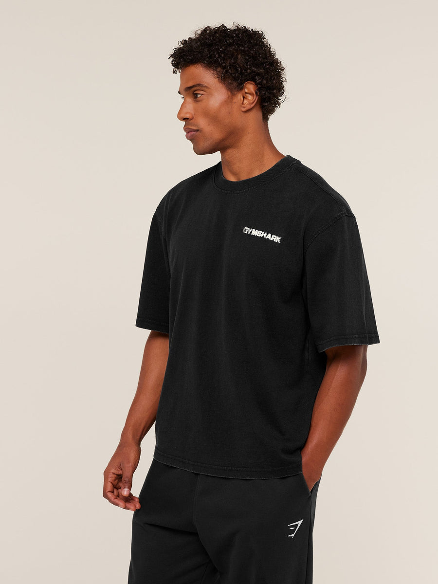 Gymshark Forever Striving T-Shirt — Black — 3
