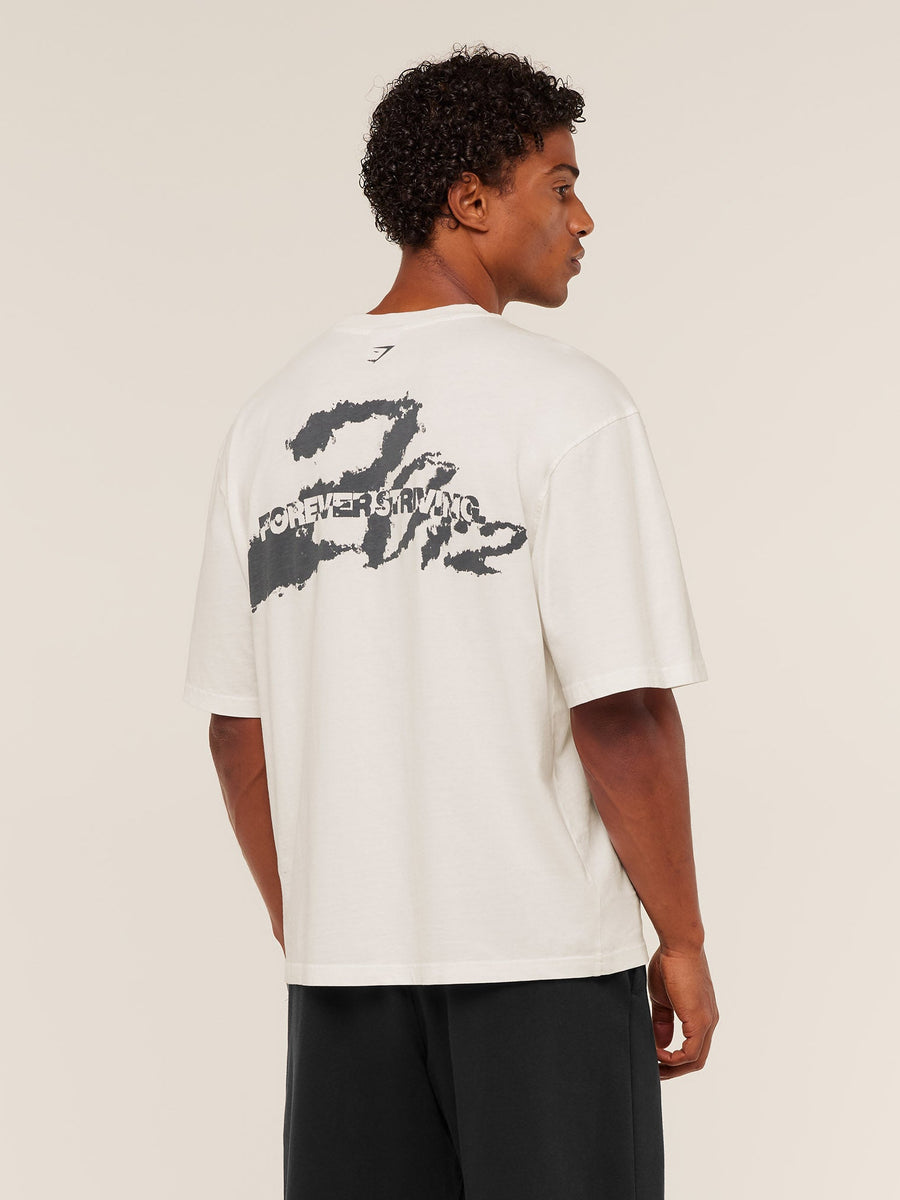 Gymshark Forever Striving T-Shirt — Soft White — 1