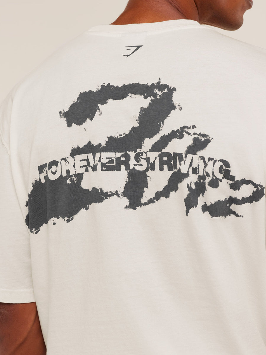 Gymshark Forever Striving T-Shirt — Soft White — 4