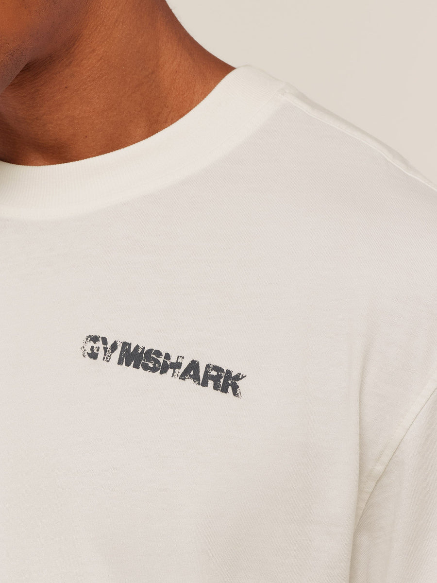 Gymshark Forever Striving T-Shirt — Soft White — 5