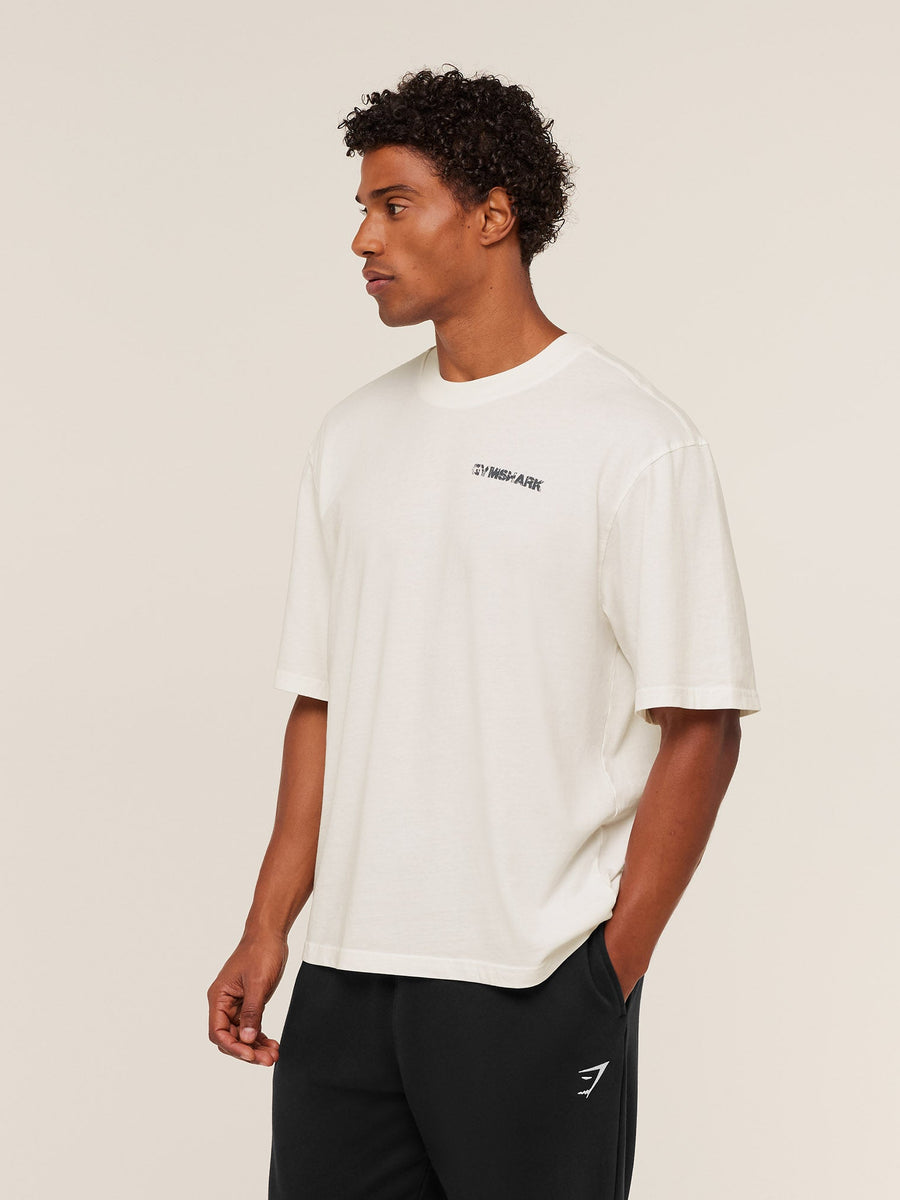 Gymshark Forever Striving T-Shirt — Soft White — 3