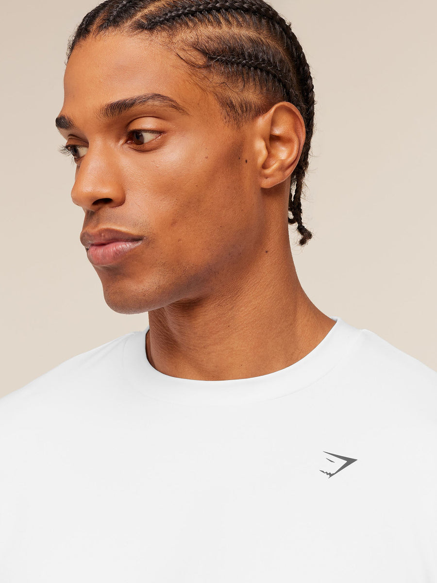 Gymshark Evolve T-Shirt — White — 4