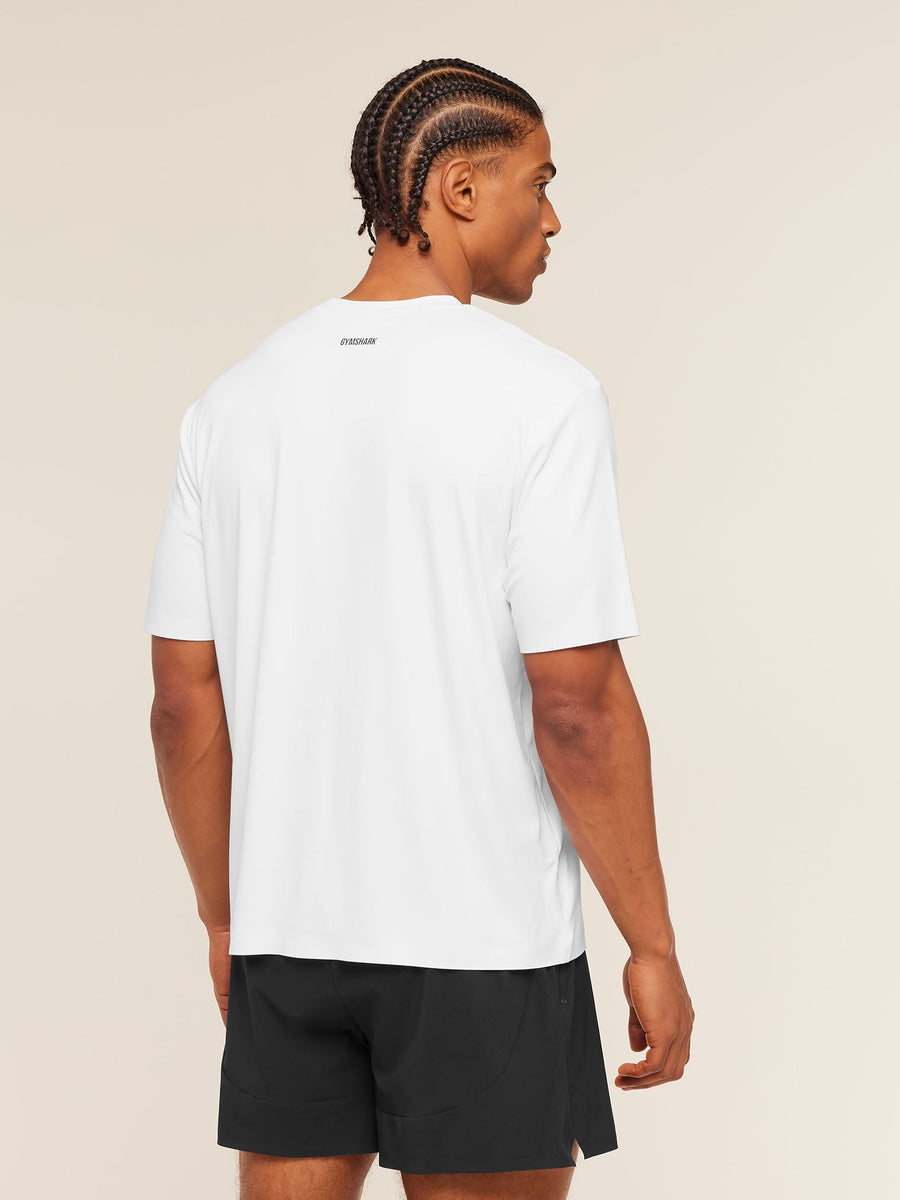 Gymshark Evolve T-Shirt — White — 2