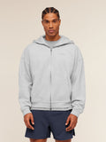 Gymshark Evolve Lightweight Zip Through Hoodie — Bros Soft Grey Marl — 1