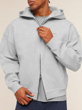 Gymshark Evolve Lightweight Zip Through Hoodie — Bros Soft Grey Marl — 4