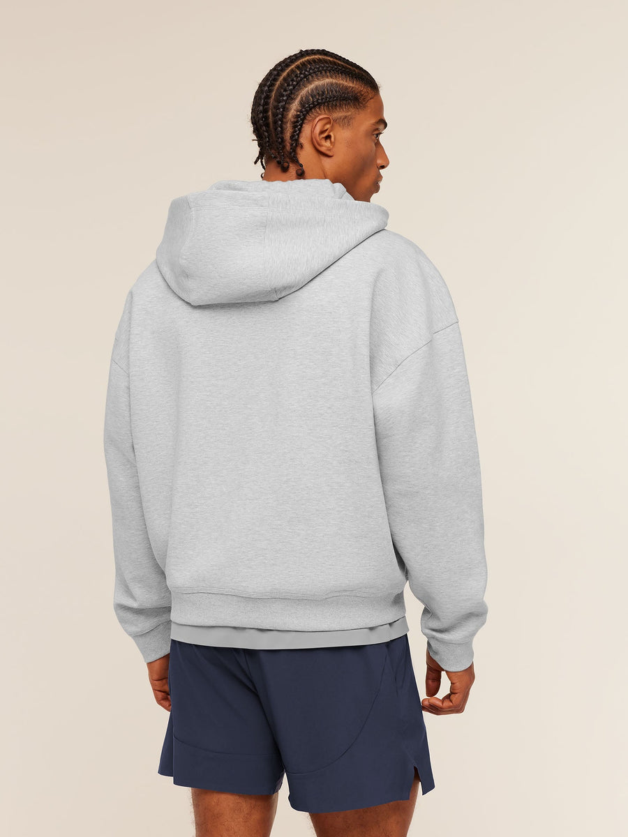 Gymshark Evolve Lightweight Zip Through Hoodie — Bros Soft Grey Marl — 2
