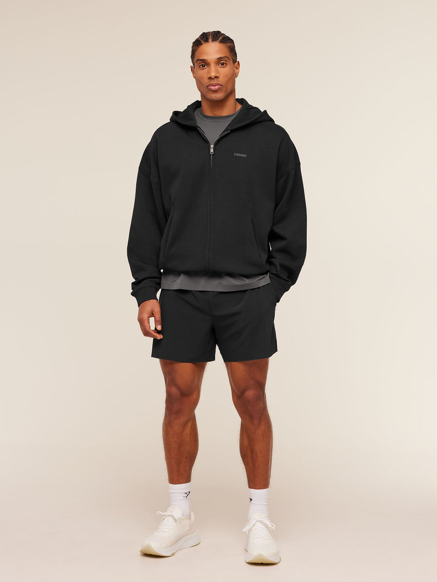 Gymshark Evolve Lightweight Zip Through Hoodie — Black — 5