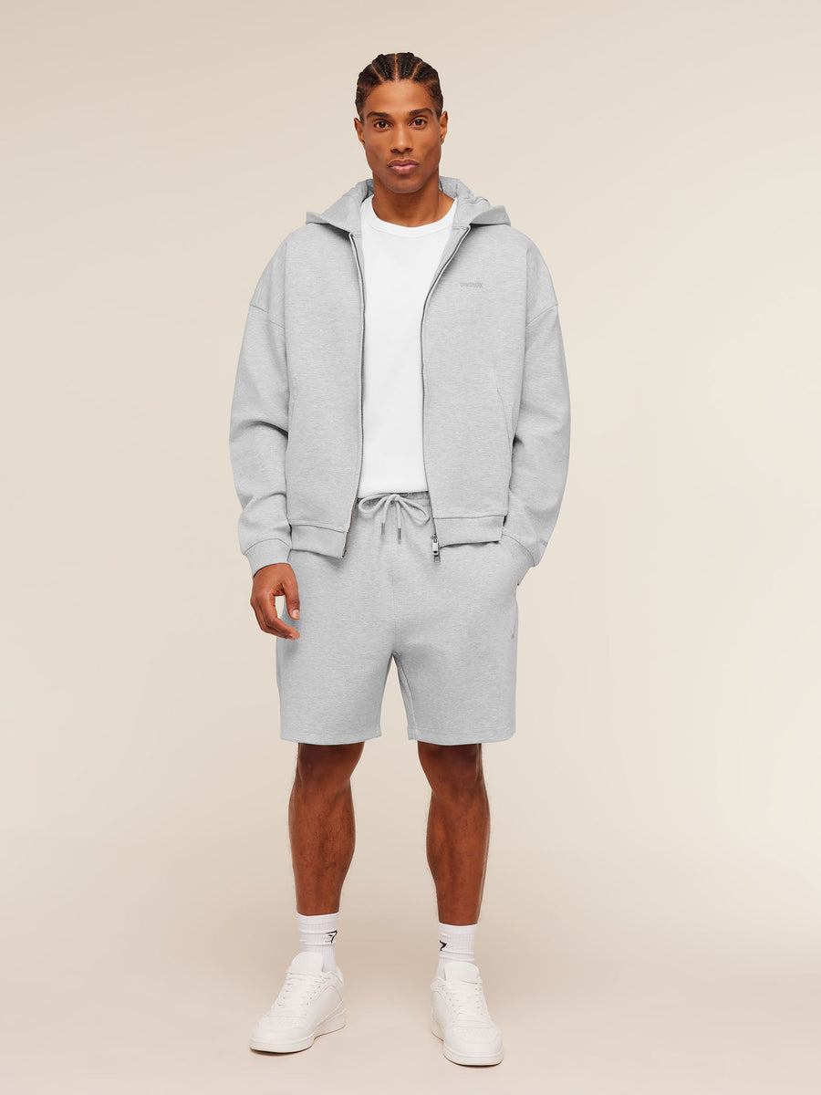 Gymshark Evolve Lightweight Shorts — Bros Soft Grey Marl — 5