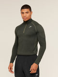 Gymshark Vital 1/4 Zip — Core Olive/Black — 3