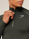 Gymshark Vital 1/4 Zip — Core Olive/Black — 5