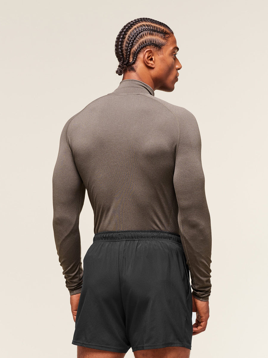 Gymshark Vital 1/4 Zip — Camo Brown/Linen Brown — 2