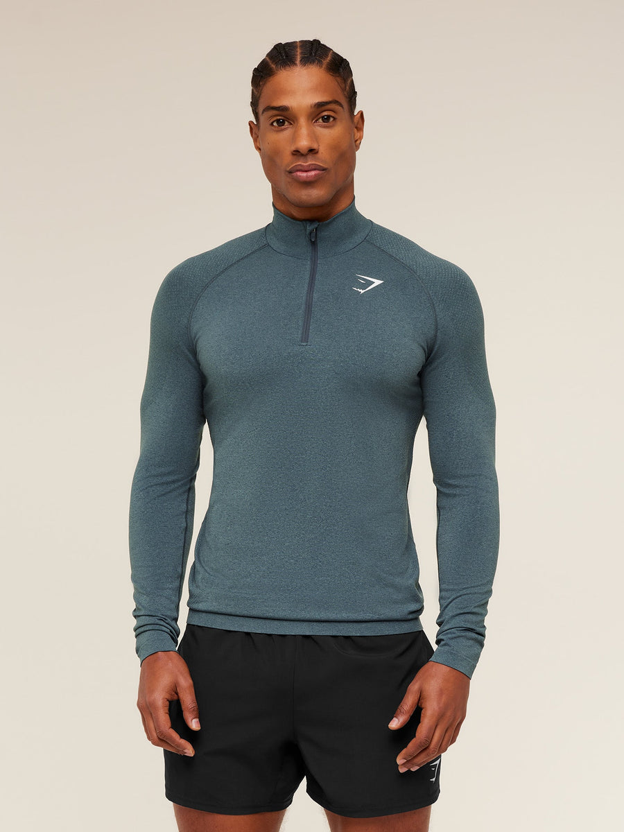 Gymshark Vital 1/4 Zip — Iron Blue /  Stealth Blue — 1