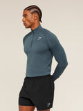 Gymshark Vital 1/4 Zip — Iron Blue /  Stealth Blue — 3