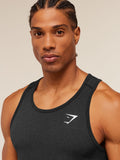 Gymshark Vital Tank — Black/Silhouette Grey — 6