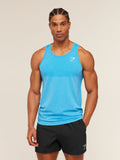 Gymshark Vital Tank — White/Brand Blue — 4
