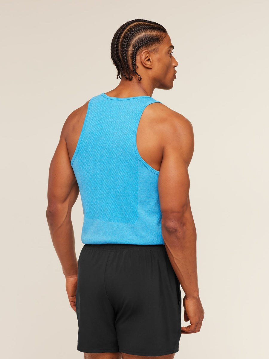 Gymshark Vital Tank — White/Brand Blue — 2