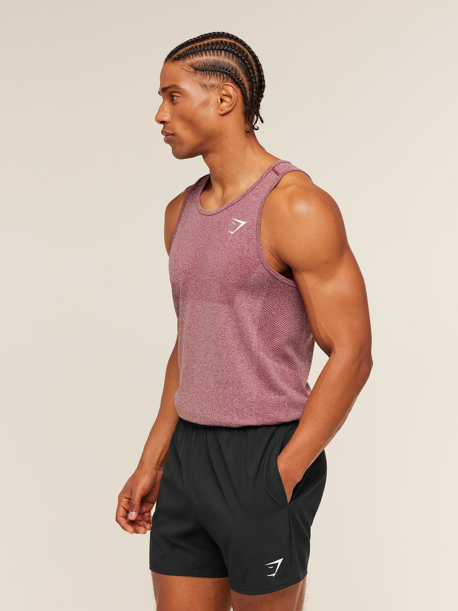 Gymshark Vital Tank — White/Port — 3