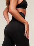 Gymshark Vital Soft Flared Leggings — Black — 4