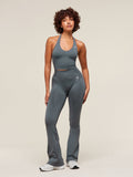 Gymshark Vital Soft Flared Leggings — Strong Grey/Marl — 4