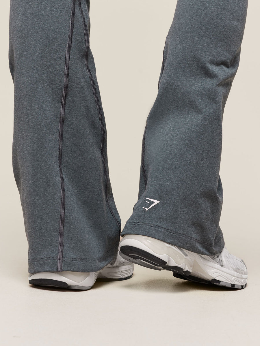Gymshark Vital Soft Flared Leggings — Strong Grey/Marl — 6