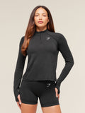 Gymshark Vital 1/4 Zip — Black Marl — 1