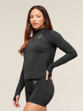 Gymshark Vital 1/4 Zip — Black Marl — 3