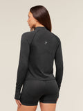 Gymshark Vital 1/4 Zip — Black Marl — 2