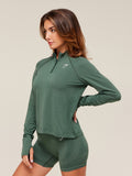 Gymshark Vital 1/4 Zip — Obsidian Green Marl — 2