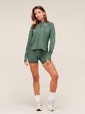 Gymshark Vital 1/4 Zip — Obsidian Green Marl — 6