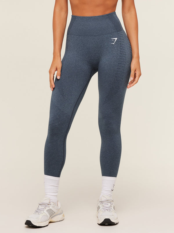 Gymshark Vital Seamless 2.0 Leggings — GS Stealth Blue/ Marl
