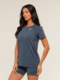 Gymshark Vital Seamless 2.0 Light T-Shirt — GS Stealth Blue/ Marl — 3