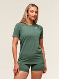Gymshark Vital Seamless 2.0 Light T-Shirt — Obsidian Green Marl — 1