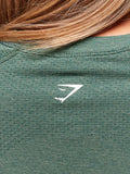 Gymshark Vital Seamless 2.0 Light T-Shirt — Obsidian Green Marl — 6