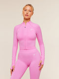 Gymshark Vital Seamless Midi Zip 2.0 Pullover — Focus Pink — 1