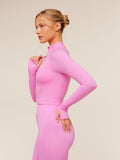 Gymshark Vital Seamless Midi Zip 2.0 Pullover — Focus Pink — 3