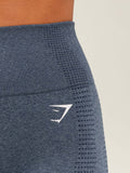 Gymshark Vital Seamless Shorts — GS Stealth Blue/ Marl — 6