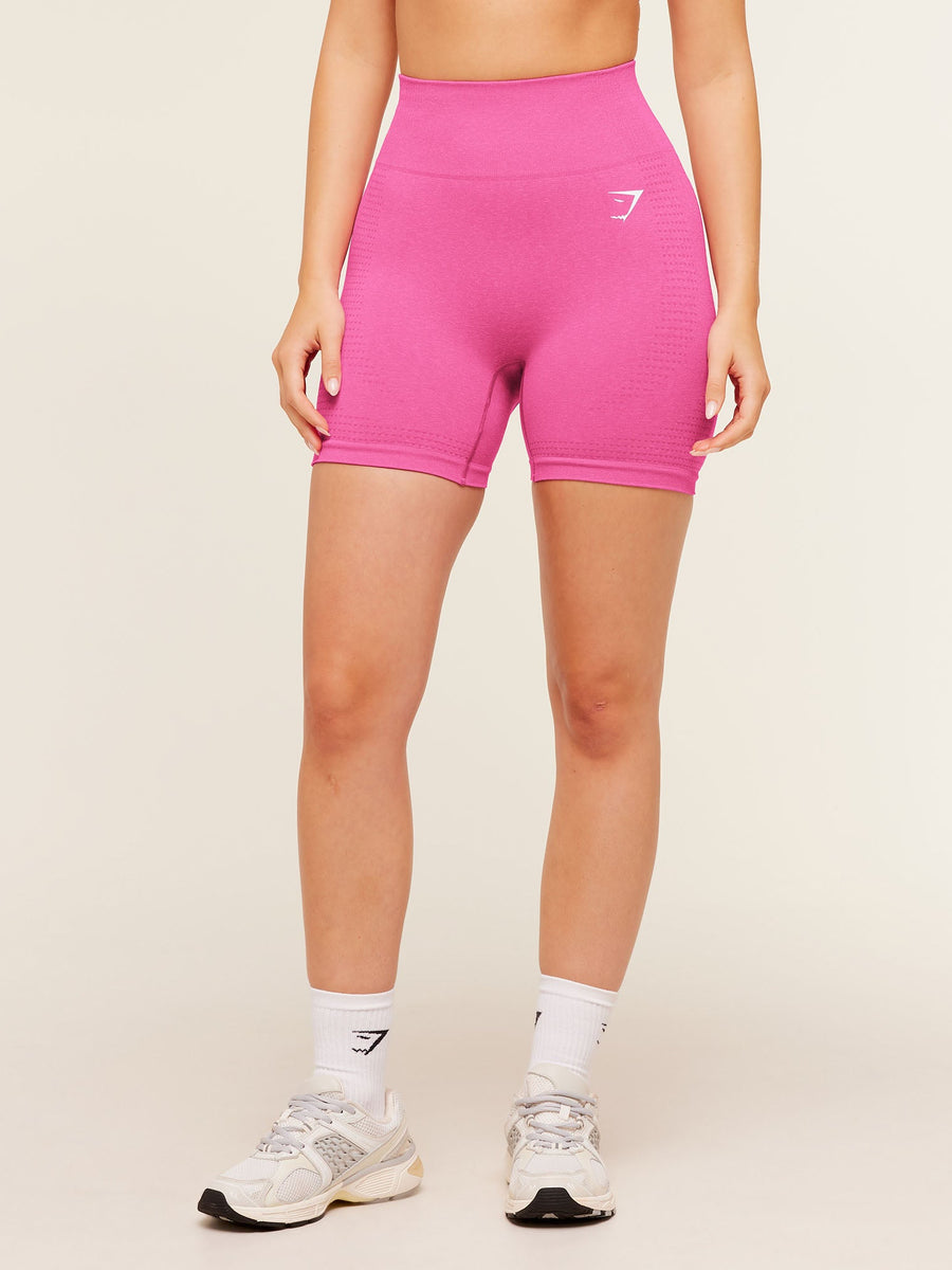 Gymshark Vital Seamless Shorts — Super-Set Pink/Marl — 1