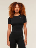 Gymshark Vital Tight T-Shirt — Black — 1