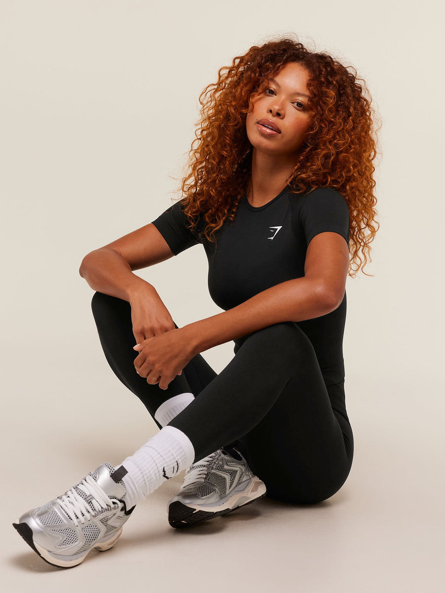 Gymshark Vital Tight T-Shirt — Black — 4