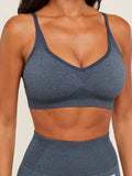 Gymshark Vital Sports Bra — GS Stealth Blue/ Marl — 6