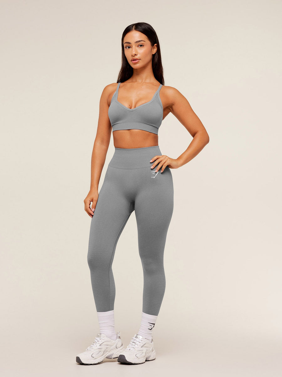 Gymshark Vital Short Leggings — GS Medium Grey/ Marl — 4