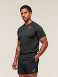 Gymshark Vital Seamless T-Shirt — Black/Silhouette Grey — 3