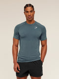 Gymshark Vital Seamless T-Shirt — Iron Blue /  Stealth Blue — 4