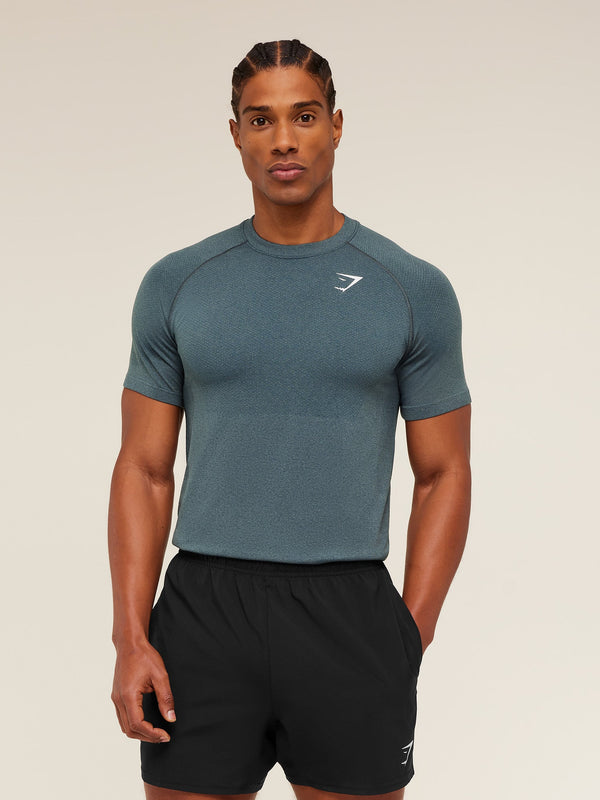 Gymshark Vital Seamless T-Shirt — Iron Blue /  Stealth Blue